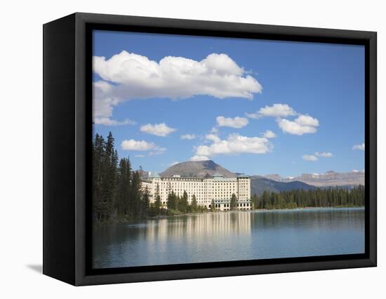 The Fairmont Chateau Lake Louise Hotel, Lake Louise, Banff National Park, UNESCO World Heritage Sit-Martin Child-Framed Premier Image Canvas