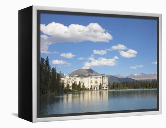 The Fairmont Chateau Lake Louise Hotel, Lake Louise, Banff National Park, UNESCO World Heritage Sit-Martin Child-Framed Premier Image Canvas