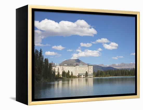 The Fairmont Chateau Lake Louise Hotel, Lake Louise, Banff National Park, UNESCO World Heritage Sit-Martin Child-Framed Premier Image Canvas