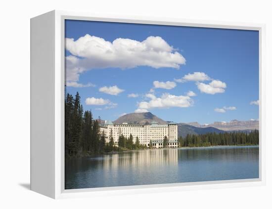 The Fairmont Chateau Lake Louise Hotel, Lake Louise, Banff National Park, UNESCO World Heritage Sit-Martin Child-Framed Premier Image Canvas