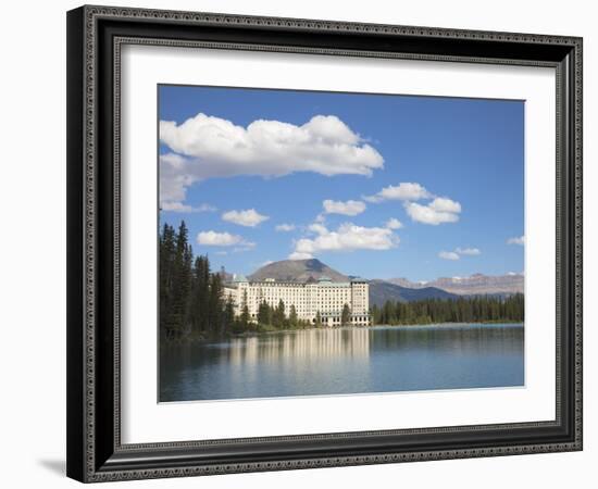 The Fairmont Chateau Lake Louise Hotel, Lake Louise, Banff National Park, UNESCO World Heritage Sit-Martin Child-Framed Photographic Print