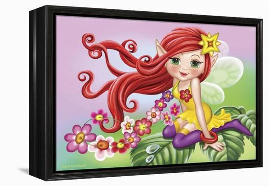The Fairy on a Sheet-Olga And Alexey Drozdov-Framed Premier Image Canvas