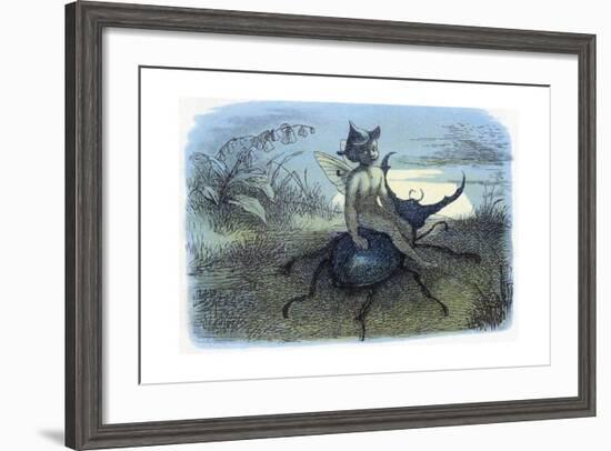 The Fairy Queen's Messenger, C1870-Richard Doyle-Framed Giclee Print