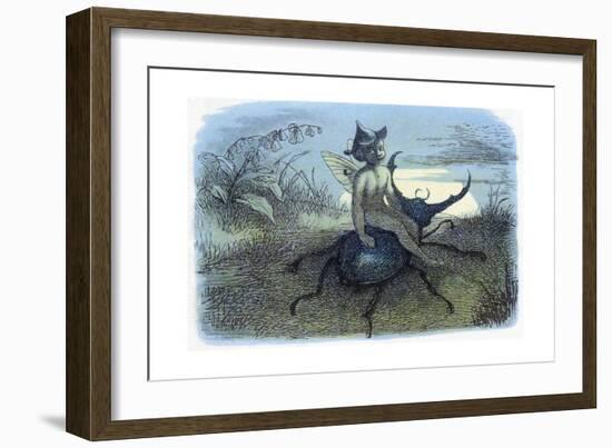 The Fairy Queen's Messenger, C1870-Richard Doyle-Framed Giclee Print