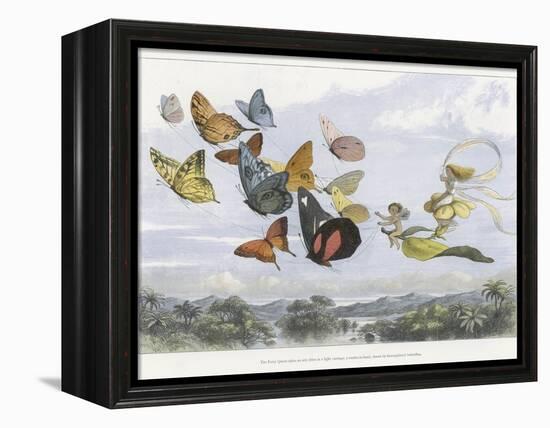 The Fairy Queen Takes an Airy Drive in a Light Carriage-Richard Doyle-Framed Premier Image Canvas