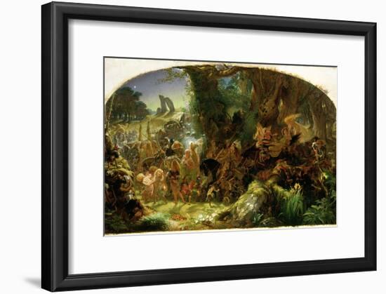 The Fairy Raid: Carrying Off a Changeling - Midsummer Eve, 1867-Sir Joseph Noel Paton-Framed Giclee Print