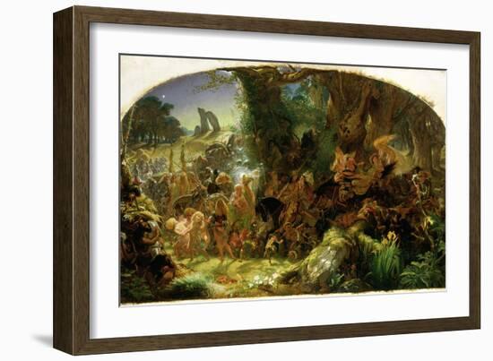 The Fairy Raid: Carrying Off a Changeling - Midsummer Eve, 1867-Sir Joseph Noel Paton-Framed Giclee Print