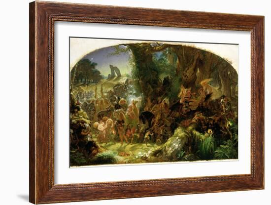 The Fairy Raid: Carrying Off a Changeling - Midsummer Eve, 1867-Sir Joseph Noel Paton-Framed Giclee Print