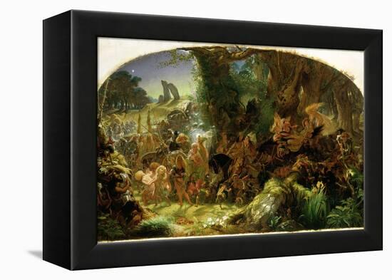 The Fairy Raid: Carrying Off a Changeling - Midsummer Eve, 1867-Sir Joseph Noel Paton-Framed Premier Image Canvas