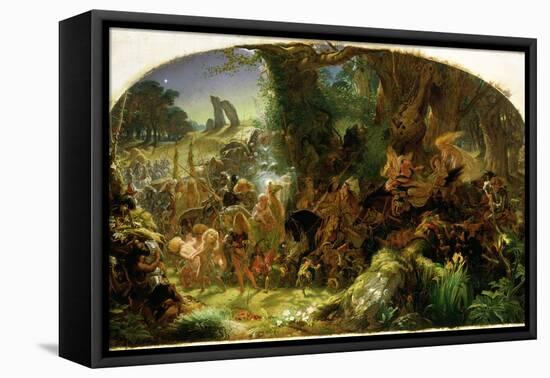 The Fairy Raid: Carrying Off a Changeling - Midsummer Eve, 1867-Sir Joseph Noel Paton-Framed Premier Image Canvas