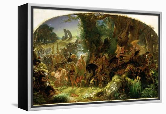 The Fairy Raid: Carrying Off a Changeling - Midsummer Eve, 1867-Sir Joseph Noel Paton-Framed Premier Image Canvas