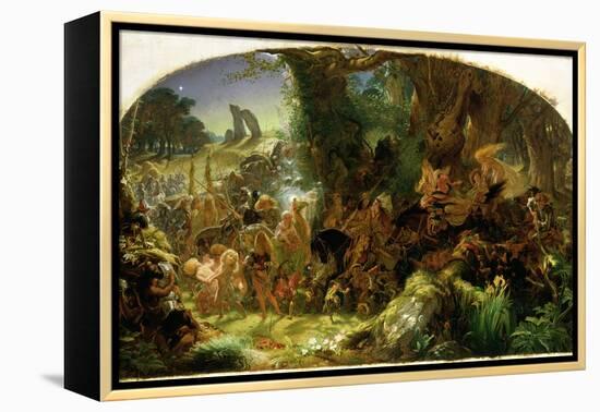 The Fairy Raid: Carrying Off a Changeling - Midsummer Eve, 1867-Sir Joseph Noel Paton-Framed Premier Image Canvas
