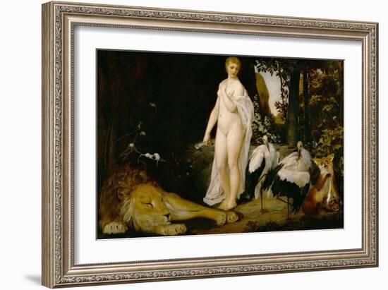 The Fairy Tale-Gustav Klimt-Framed Giclee Print