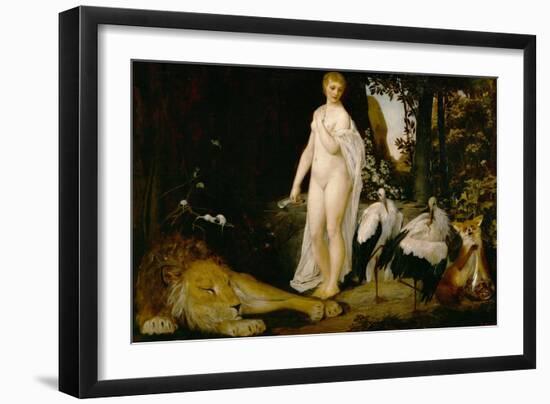 The Fairy Tale-Gustav Klimt-Framed Giclee Print