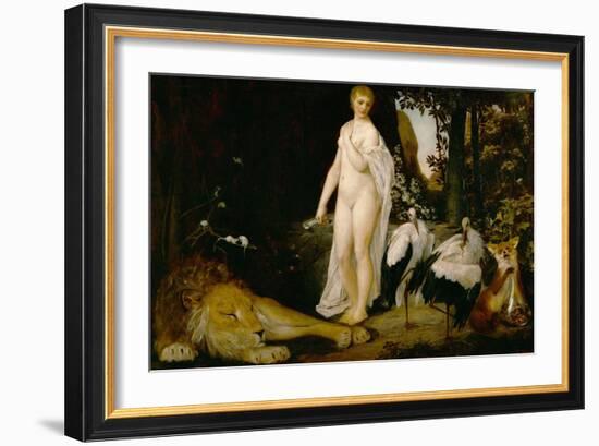 The Fairy Tale-Gustav Klimt-Framed Giclee Print