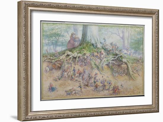 The Fairy Tree (W/C)-Richard Doyle-Framed Giclee Print