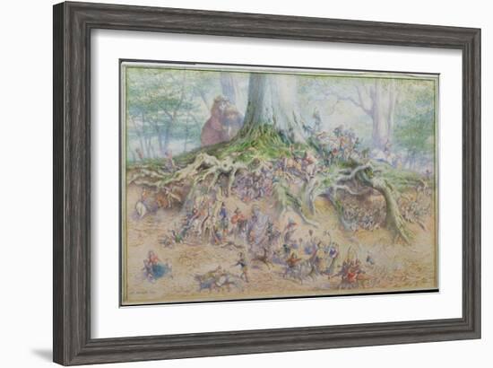 The Fairy Tree (W/C)-Richard Doyle-Framed Giclee Print