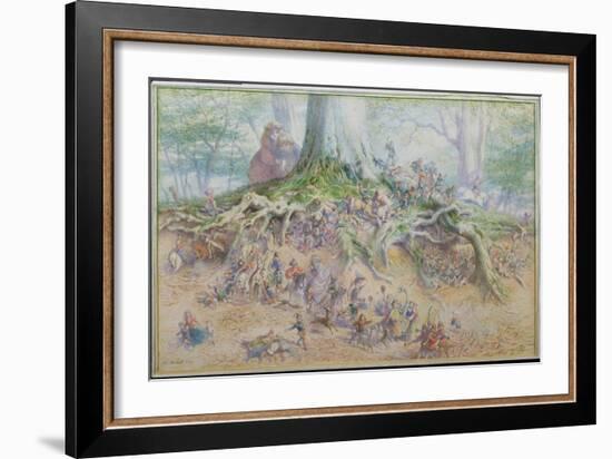 The Fairy Tree (W/C)-Richard Doyle-Framed Giclee Print