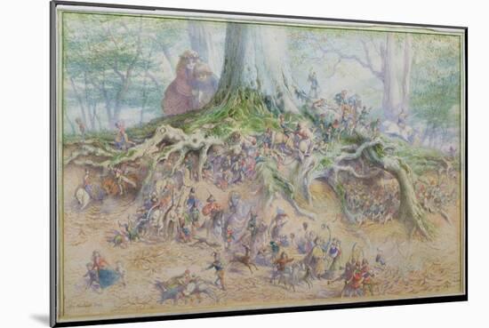 The Fairy Tree (W/C)-Richard Doyle-Mounted Giclee Print