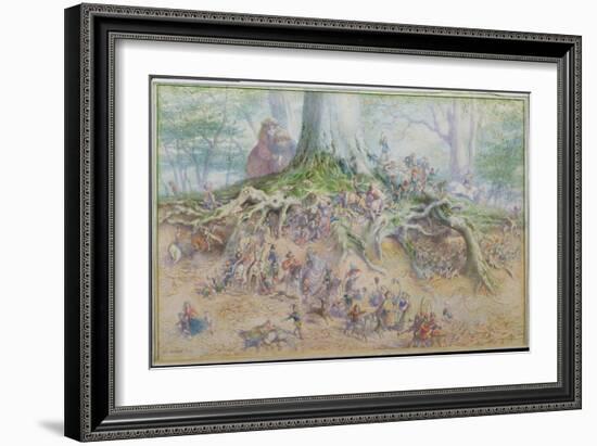 The Fairy Tree (W/C)-Richard Doyle-Framed Giclee Print