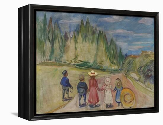 The Fairytale Forest-Edvard Munch-Framed Stretched Canvas