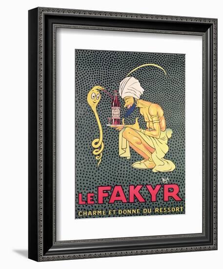 The Fakyr: Charmer and Giver of Spirit, Advertisement for 'Fakyr' Aperitif-Michel, called Mich Liebeaux-Framed Giclee Print