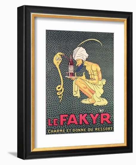 The Fakyr: Charmer and Giver of Spirit, Advertisement for 'Fakyr' Aperitif-Michel, called Mich Liebeaux-Framed Giclee Print