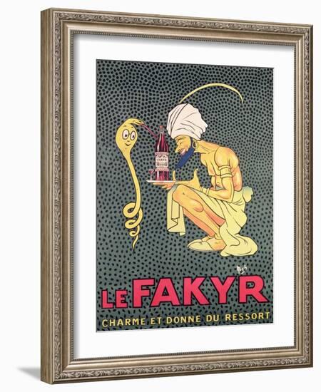 The Fakyr: Charmer and Giver of Spirit, Advertisement for 'Fakyr' Aperitif-Michel, called Mich Liebeaux-Framed Giclee Print