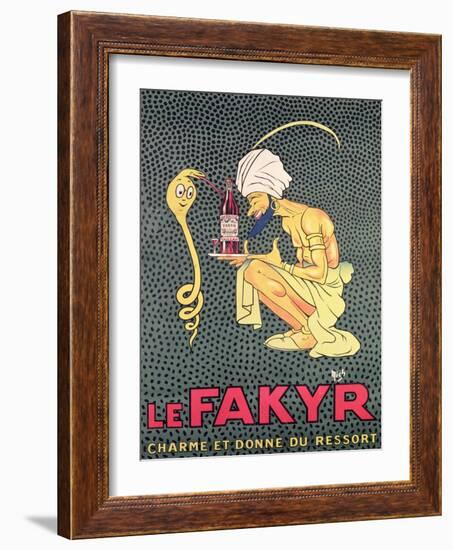 The Fakyr: Charmer and Giver of Spirit, Advertisement for 'Fakyr' Aperitif-Michel, called Mich Liebeaux-Framed Giclee Print