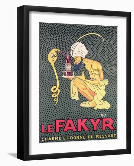 The Fakyr: Charmer and Giver of Spirit, Advertisement for 'Fakyr' Aperitif-Michel, called Mich Liebeaux-Framed Giclee Print