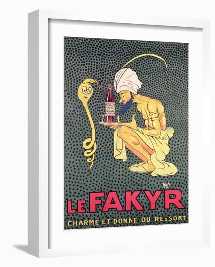 The Fakyr: Charmer and Giver of Spirit, Advertisement for 'Fakyr' Aperitif-Michel, called Mich Liebeaux-Framed Giclee Print