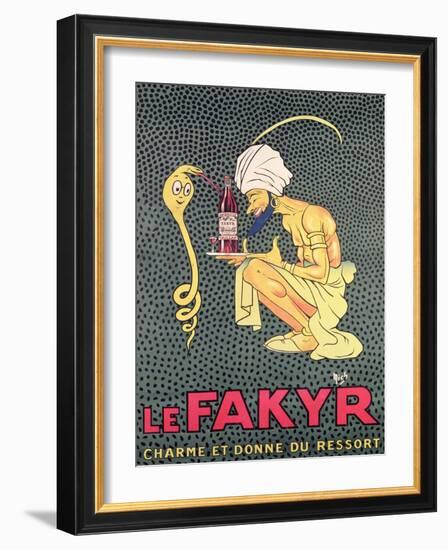 The Fakyr: Charmer and Giver of Spirit, Advertisement for 'Fakyr' Aperitif-Michel, called Mich Liebeaux-Framed Giclee Print