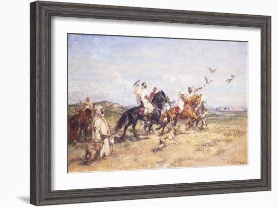 The Falcon Chase-Henri Emilien Rousseau-Framed Giclee Print