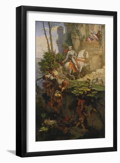 The Falkenstein Knight, 1843-44-Moritz Von Schwind-Framed Giclee Print