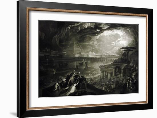 The Fall of Babylon, 1831-John Martin-Framed Giclee Print