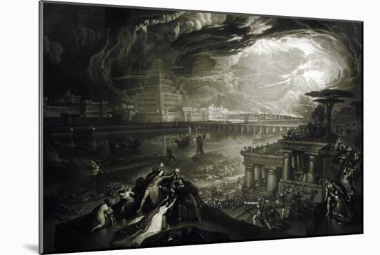 The Fall of Babylon, 1831-John Martin-Mounted Giclee Print