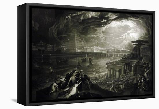 The Fall of Babylon, 1831-John Martin-Framed Premier Image Canvas