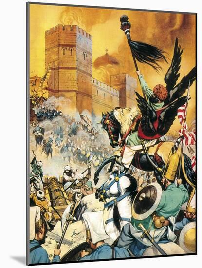 The Fall of Constantinople-Angus Mcbride-Mounted Giclee Print