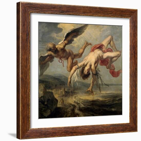 The Fall of Icarus, 1636-1637-Jacob Peter Gowy-Framed Giclee Print