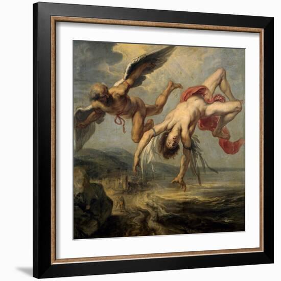 The Fall of Icarus, 1636-1637-Jacob Peter Gowy-Framed Giclee Print