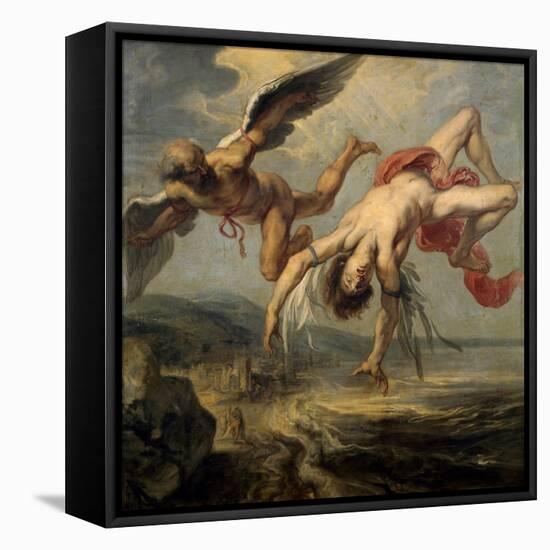 The Fall of Icarus, 1636-1637-Jacob Peter Gowy-Framed Premier Image Canvas