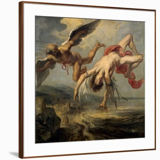 The Fall of Icarus, 1636-1637-Jacob Peter Gowy-Framed Giclee Print