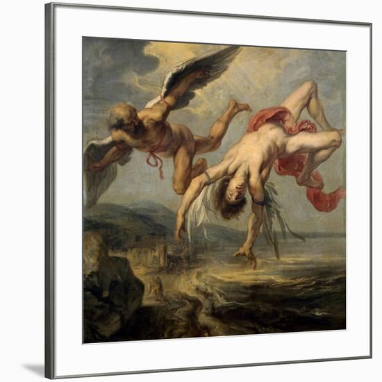 The Fall of Icarus, 1636-1637-Jacob Peter Gowy-Framed Giclee Print