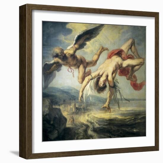 The Fall of Icarus-Jacob Peter Gowi-Framed Art Print