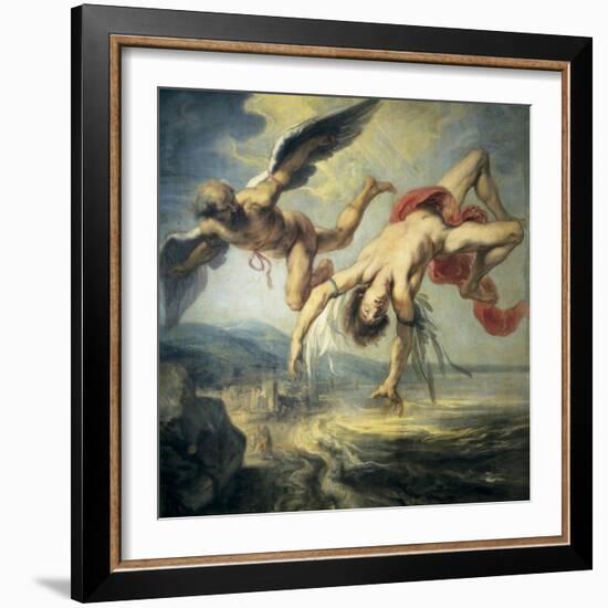 The Fall of Icarus-Jacob Peter Gowi-Framed Art Print
