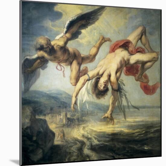 The Fall of Icarus-Jacob Peter Gowi-Mounted Art Print