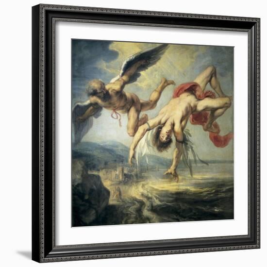 The Fall of Icarus-Jacob Peter Gowi-Framed Art Print