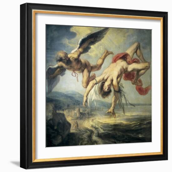 The Fall of Icarus-Jacob Peter Gowi-Framed Art Print