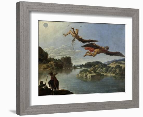 The Fall of Icarus-Carlo Saraceni-Framed Giclee Print