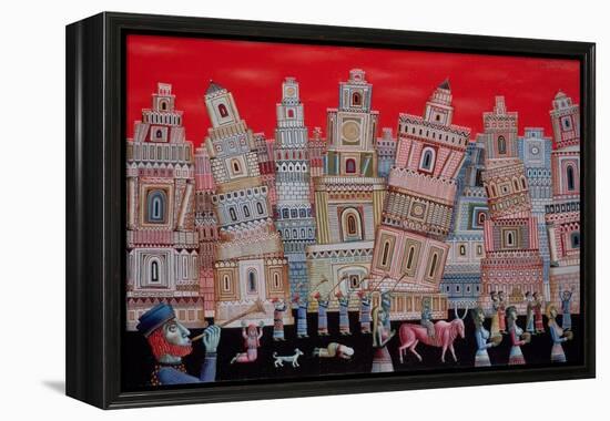 The Fall of Jericho, 1996-Tamas Galambos-Framed Premier Image Canvas